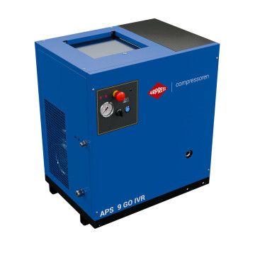 Schroefcompressor APS 9 GO IVR 10 pk/7.5 kW 10 bar 848 l/min Schroefcompressor APS 9 GO IVR 10 pk/7.5 kW 10 bar 848 l/min