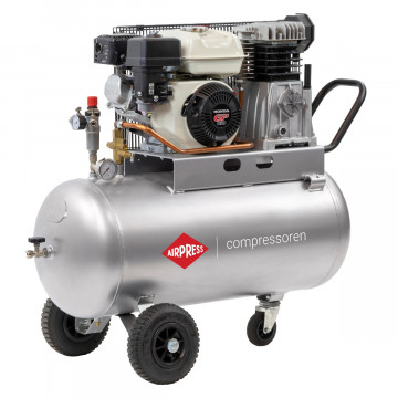 Compressor BM 100-410 10 bar 4.8 pk/ 3.6 kW 247 l/min 100 l met Honda GP160