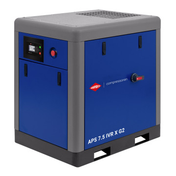 Schroefcompressor APS 7.5 IVR X G2 10 bar 7.5 pk/5.5 kW 290-790 l/min