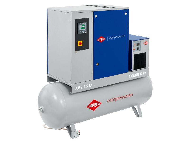 Schroefcompressor APS 15D Combi Dry 10 bar 15 pk/11 kW 1400 l/min 500 l