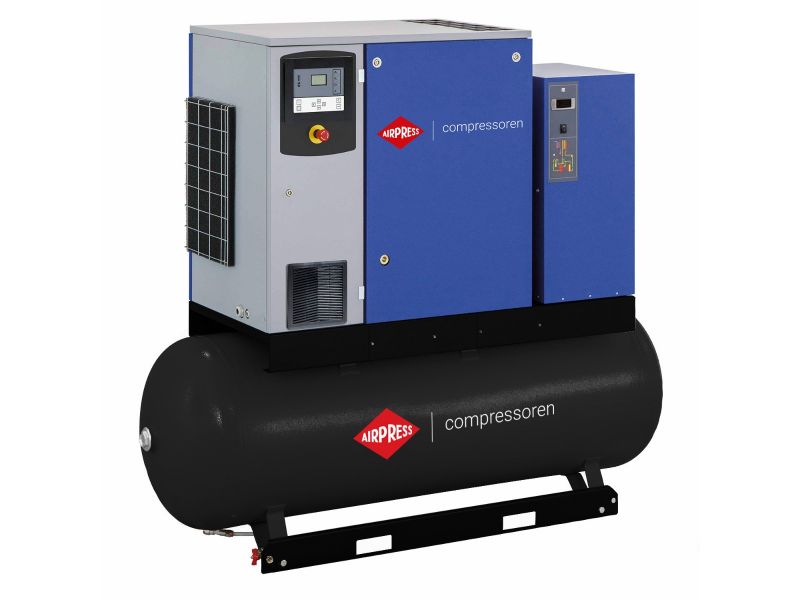 Schroefcompressor APS 20DD IVR Combi Dry 13 bar 20 pk/15 kW 258-2290 l/min 500 l