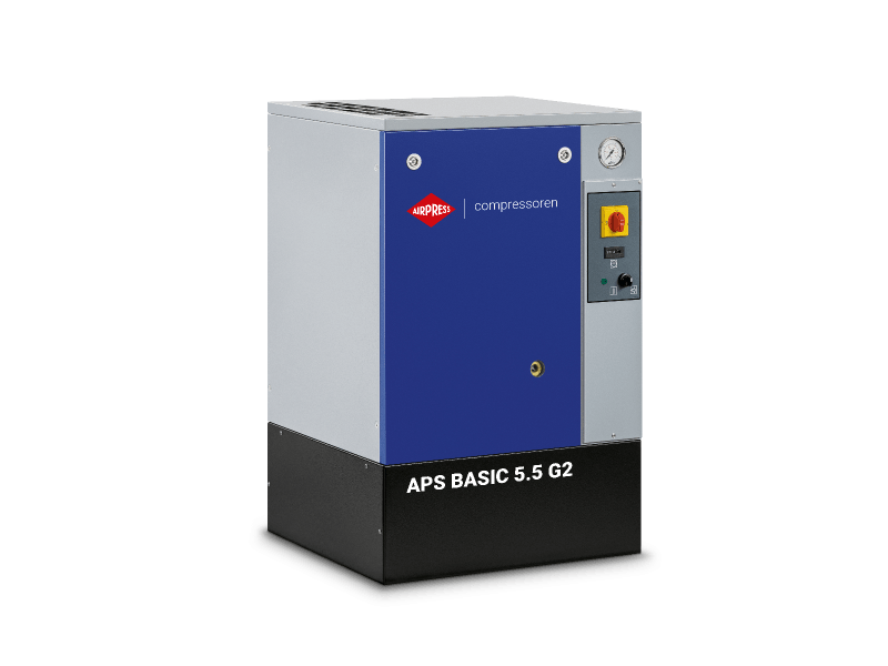 Schroefcompressor APS 5.5 Basic G2 10 bar 5.5 pk/4 kW 516 l/min