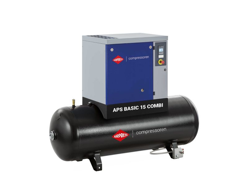 Schroefcompressor APS 15 Basic Combi 10 bar 15 pk/11 kW 1416 l/min 500 l