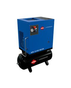 Schroefcompressor APS 5.5 GO 100 Combi IVR  5.5 pk/4 kW 10 bar 498 l/min 100 l