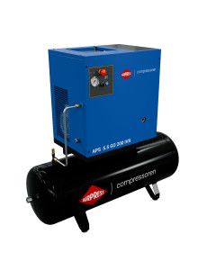  Schroefcompressor APS 5.5 GO 200 Combi IVR 5.5 pk/4 kW 10 bar 498 l/min 200 l  