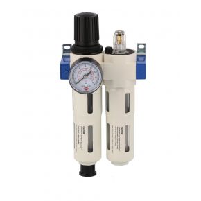 Olie-/Waterafscheider reduceerventiel en olienevelaar 1/4" 15 bar