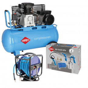 Compressor HL 340-90 10 bar 3 pk/2.2 kW 272 l/min 90 l  Plug & Play