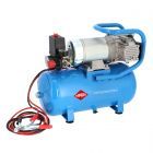 24V Stille Olievrije Compressor DC 24-225/15 10 bar 0.75 pk/0.55 kW 180 l/min 15 l