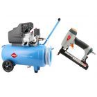 Compressor HL 260-50 + pneumatische tacker type 80 t/m 25 mm - Snel aan de slag deal!