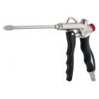 Blaaspistool 2 weg met drukregelknop inclusief insteeknippels en extra blaasmond in blister