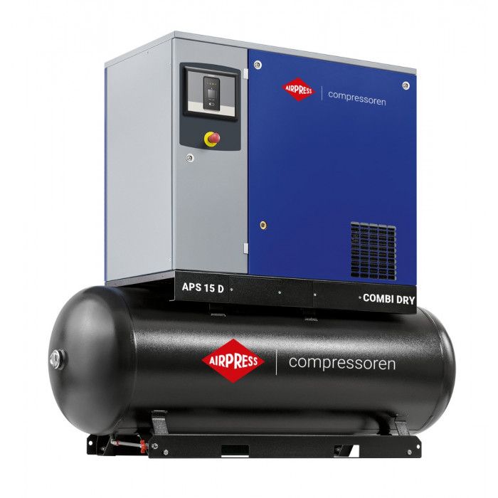 Schroefcompressor APS 15D 10 bar binnenkant