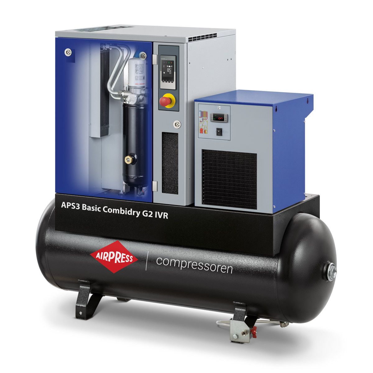 Schroefcompressor APS Basic 3 Combi Dry G2 IVR 10 bar 3 pk/2.2 kW 1152 l/min 200 l