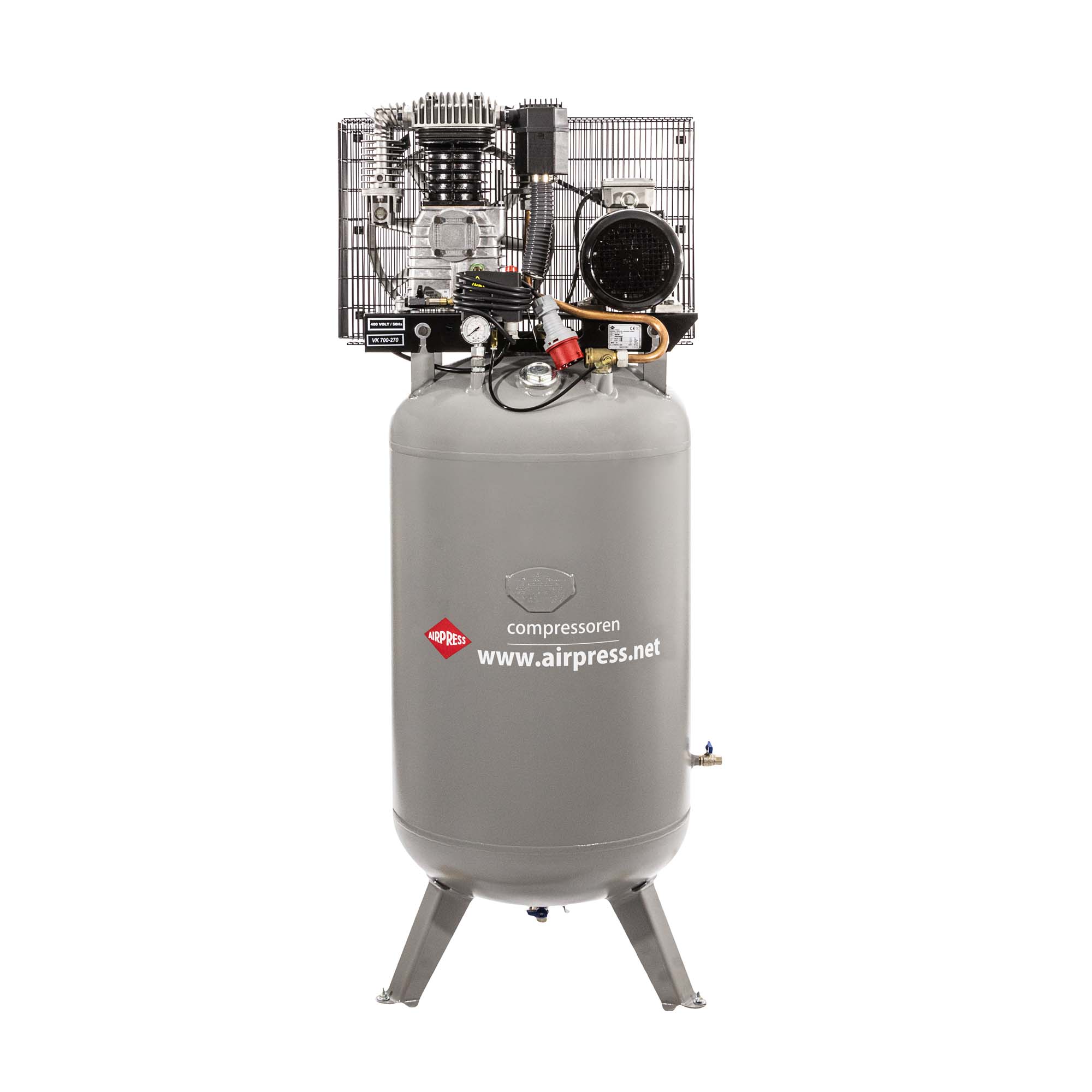 Staande Compressor VK 700-270 Pro 11 bar 5.5 pk/4 kW 530 l/min 270 l