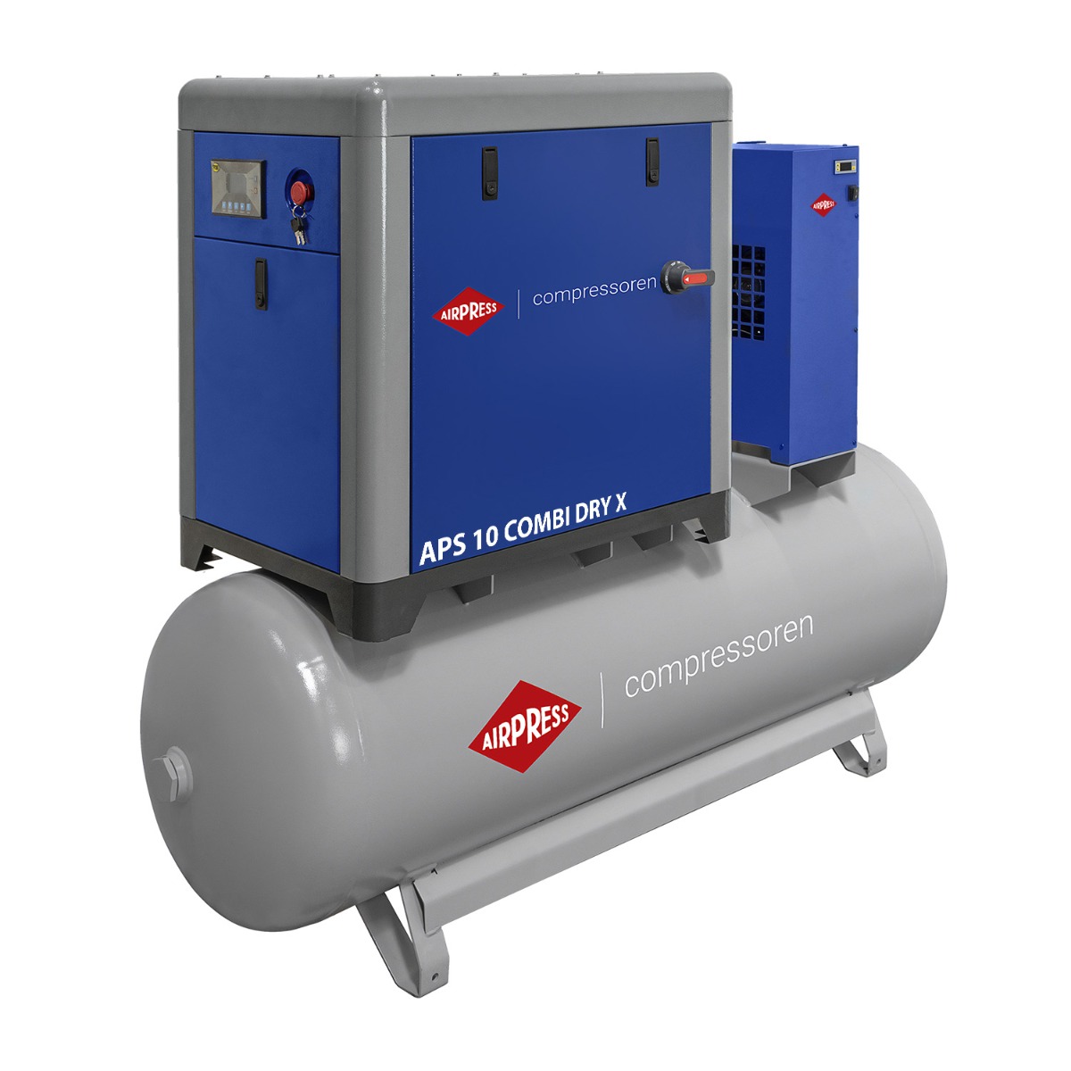 Schroefcompressor APS 10 Combi Dry X 10 bar 10 pk/7.5 kW 920 l/min 500 l